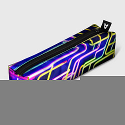 Пенал для ручек Авангардный неоновый паттерн, цвет: 3D-принт