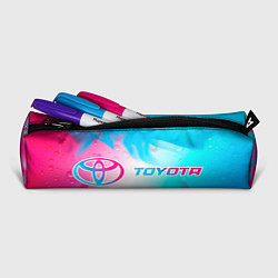 Пенал для ручек Toyota neon gradient style по-горизонтали, цвет: 3D-принт — фото 2