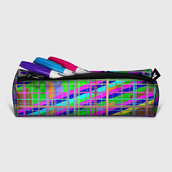 Пенал для ручек Неоновые перпендикулярные полосы, цвет: 3D-принт — фото 2
