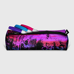 Пенал для ручек Розово синий сочный гранж, цвет: 3D-принт — фото 2