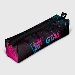 Пенал для ручек GTA6 - neon gradient по-горизонтали, цвет: 3D-принт