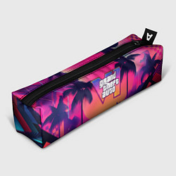 Пенал для ручек GTA 6 закат солнца, цвет: 3D-принт