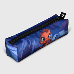 Пенал для ручек Забавный красный дракон 2024, цвет: 3D-принт