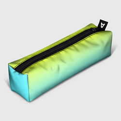 Пенал для ручек Ярко-зеленый и бирюзовый градиент, цвет: 3D-принт