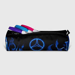 Пенал для ручек Mercedes-benz blue neon, цвет: 3D-принт — фото 2