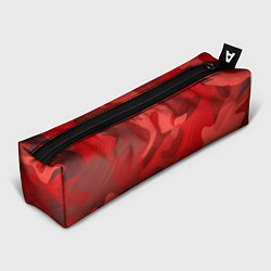 Пенал для ручек Красный камуфляж крупный, цвет: 3D-принт