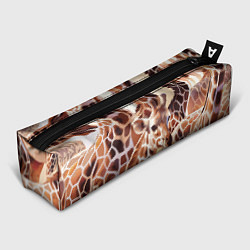 Пенал для ручек Жирафы - африканский паттерн, цвет: 3D-принт
