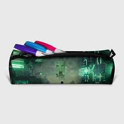 Пенал для ручек Minecraft зеленый монстр и персонаж, цвет: 3D-принт — фото 2