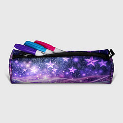 Пенал для ручек Абстрактные звезды в фиолетовых искрах, цвет: 3D-принт — фото 2