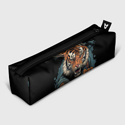 Пенал для ручек Тигр в стойке тайский бокс, цвет: 3D-принт