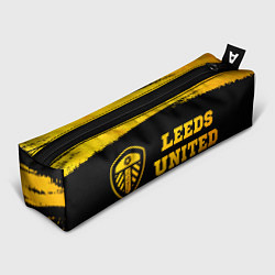 Пенал для ручек Leeds United - gold gradient по-горизонтали, цвет: 3D-принт