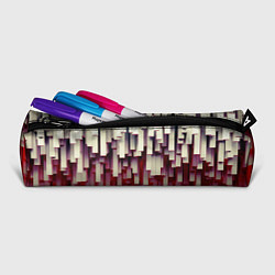 Пенал для ручек Блоки-сталактиты с красной подсветкой, цвет: 3D-принт — фото 2