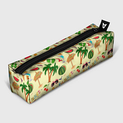 Пенал для ручек Летний отпускной паттерн, цвет: 3D-принт