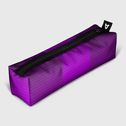 Пенал для ручек Фиолетовый градиентный полосатый комбинированный у, цвет: 3D-принт