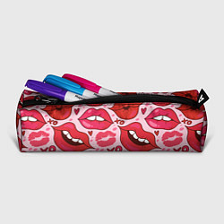 Пенал для ручек Губы ХО паттерн, цвет: 3D-принт — фото 2