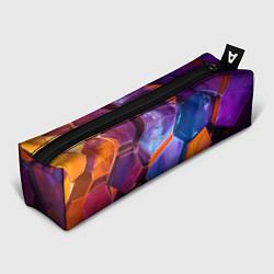 Пенал для ручек Неоновые минералы, цвет: 3D-принт