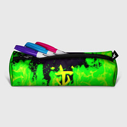 Пенал для ручек Doom кислотный огонь лого, цвет: 3D-принт — фото 2