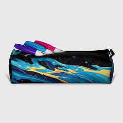 Пенал для ручек Синяя волна из красок, цвет: 3D-принт — фото 2