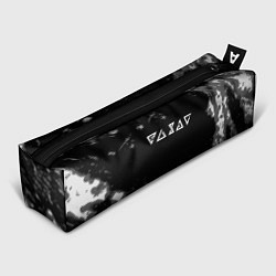 Пенал для ручек Ведьмак лого серые краски, цвет: 3D-принт