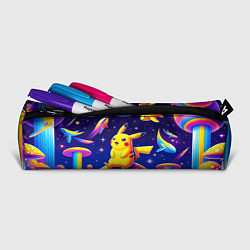 Пенал для ручек Pikachu sits on a fly agaric - ai art fantasy, цвет: 3D-принт — фото 2