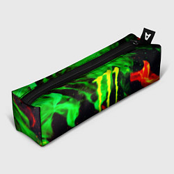 Пенал для ручек Monster energy огонь лого, цвет: 3D-принт