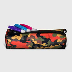 Пенал для ручек Разноцветный праздничный камуфляж, цвет: 3D-принт — фото 2