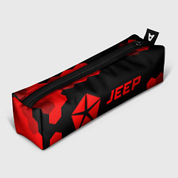Пенал для ручек Jeep - red gradient по-горизонтали, цвет: 3D-принт