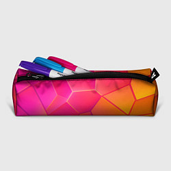 Пенал для ручек Розово-оранжевые плиты, цвет: 3D-принт — фото 2