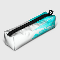 Пенал для ручек Color white light blue stripe, цвет: 3D-принт