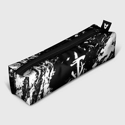 Пенал для ручек Doom белые краски штрихи, цвет: 3D-принт