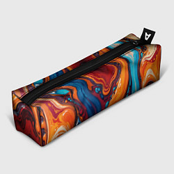 Пенал для ручек Пламя и синева, цвет: 3D-принт