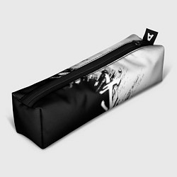 Пенал для ручек Doom штрихи красок черные, цвет: 3D-принт