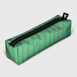 Пенал для ручек Color green cage brown stripes, цвет: 3D-принт