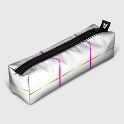 Пенал для ручек Color white pink yellow stripes, цвет: 3D-принт