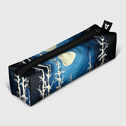 Пенал Полнолуние и берёзы акрилом