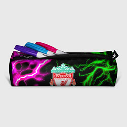 Пенал для ручек Liverpool неоновые молнии, цвет: 3D-принт — фото 2