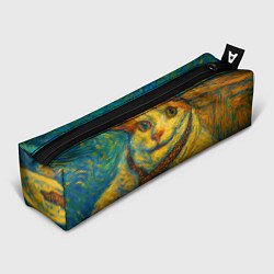 Пенал Кот-мем бу в стиле Ван Гога