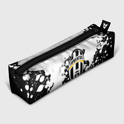 Пенал для ручек Juventus белые краски текстура, цвет: 3D-принт