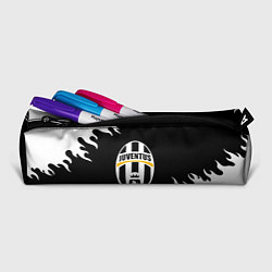 Пенал для ручек Juventus белый огонь текстура, цвет: 3D-принт — фото 2