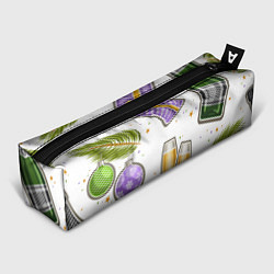 Пенал для ручек Новогодний вайб, цвет: 3D-принт