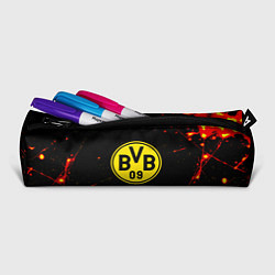 Пенал для ручек Боруссиа огненные краски текстура, цвет: 3D-принт — фото 2
