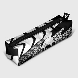 Пенал для ручек Реал Мадрид краски полосы, цвет: 3D-принт