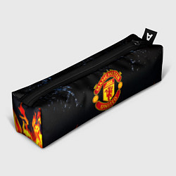 Пенал для ручек Манчестер Юнайтед лёд и огонь, цвет: 3D-принт