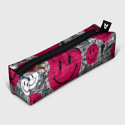 Пенал Розовые смайлы граффити