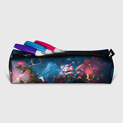 Пенал для ручек Санта с динозавром, цвет: 3D-принт — фото 2