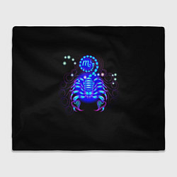 Плед флисовый Космический Скорпион, цвет: 3D-велсофт