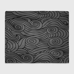 Плед флисовый Gray pattern, цвет: 3D-велсофт