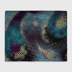 Плед флисовый Кружочки, цвет: 3D-велсофт