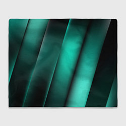 Плед флисовый Emerald lines, цвет: 3D-велсофт