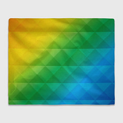 Плед флисовый Colored wall, цвет: 3D-велсофт